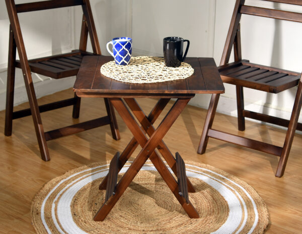 Folding Tea Table - Hardwood